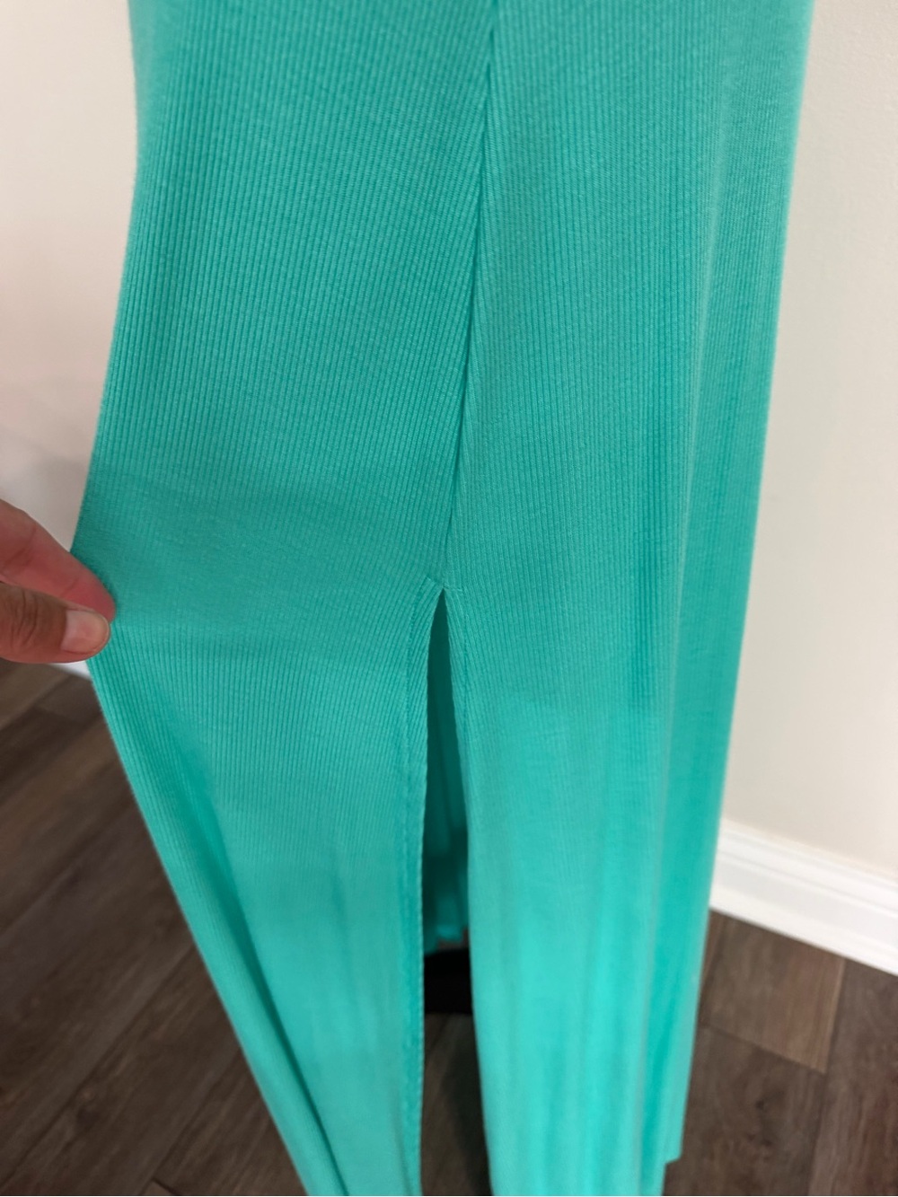 NWT Becca Women’s Teal Scoop Neck Sleeveless Maxi Dress M - Picture 5 of 9
